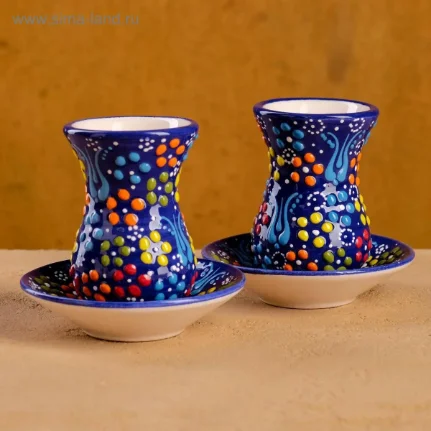 Фото для Чайный набор 4 предмета "Рельеф синий" 5204278