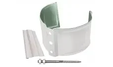 Фото для Кронштейн трубы на кирпич (90мм) Optima RAL9003 сигнально-белый