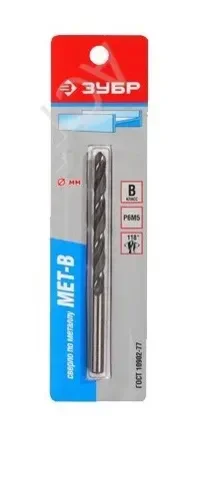 Фото для Сверло ЗУБР МЕТ-В по мет. Р6М5 6,5*101мм