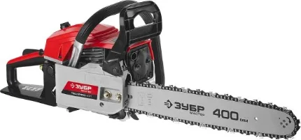 Фото для Пила цепная бензиновая, ЗУБР ПБЦ-М450 40П, хромир. цилиндр, праймер, 45 см3 (1,6 кВт), шина 40 см, 11500 об/мин