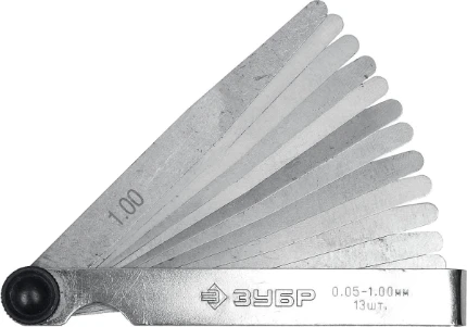 Фото для ЗУБР 13 шт, 0.05 - 1 мм, набор автомобильных щупов (4325-H13)