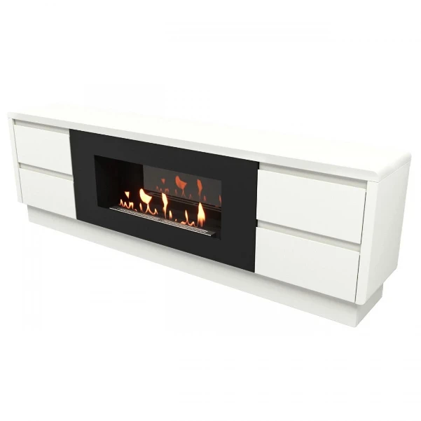Фото для Тумба с биокамином Firelight BFP/P-1700 lux белая