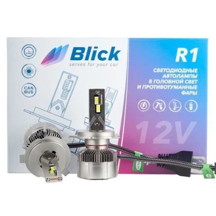 Фото для Лампа светодиодная Blick H4-R1 6000K 12V 2шт