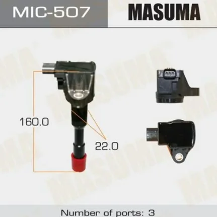 Фото для Катушка зажигания MASUMA MIC507/HCDI1002E L15A, GD1, GD2, GD6, GD7