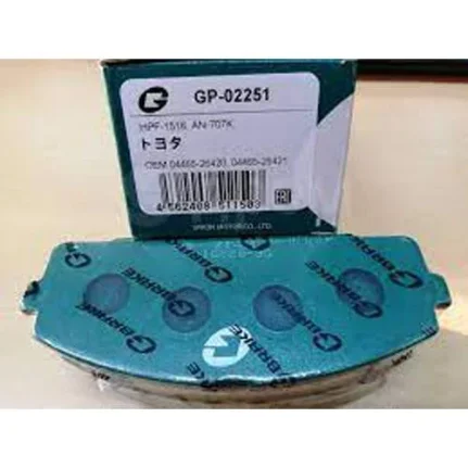 Фото для Колодки тормозные дисковые G-BRAKE GP02251/HN516/PN1516