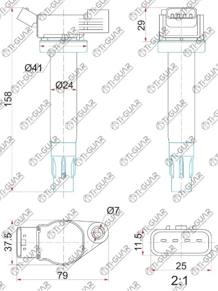 Фото для Ti-Guar Катушка зажигания TG-90919-02246* Ti·GUAR