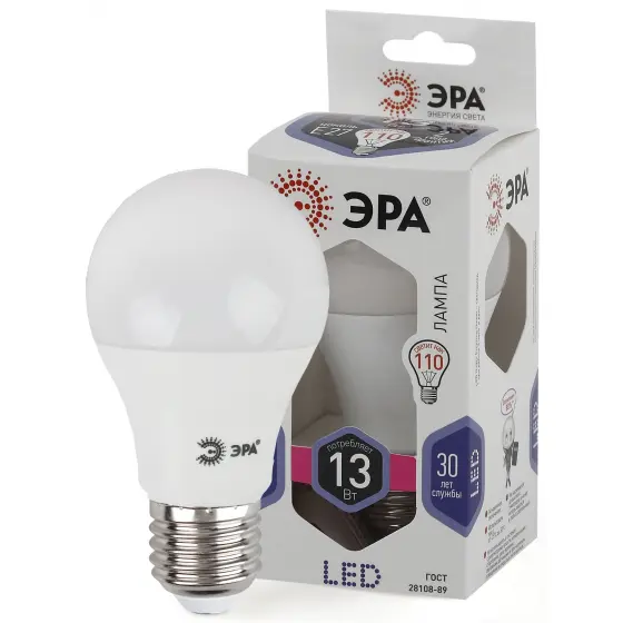 Лампа ЭРА LED smd A60-13w-860-E27