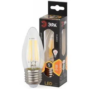 Лампа ЭРА F-LED B35-5w-827-E27 \