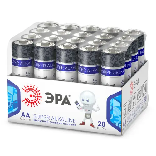 Батарейки ЭРА LR6-20 bulk SUPER Alkaline НОВИНКА