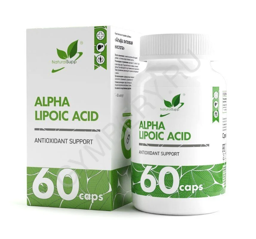 Natural Supp Alpha Lipoic Acid 100мг, 60 капс, шт., арт. 3007036