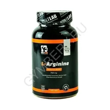 Фото для Kultlab L-Arginine 750 mg, 100 капс (Капсулы)