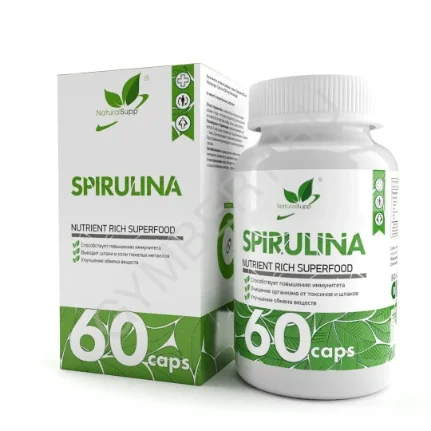 Фото для Natural Supp Spirulina 500mg 60 caps, шт., арт. 3007006