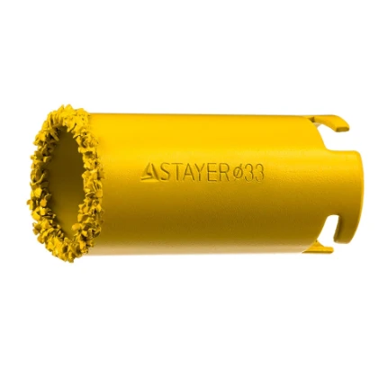 Фото для Коронка кольцевая с твердосплавным напылением 33мм - STAYER