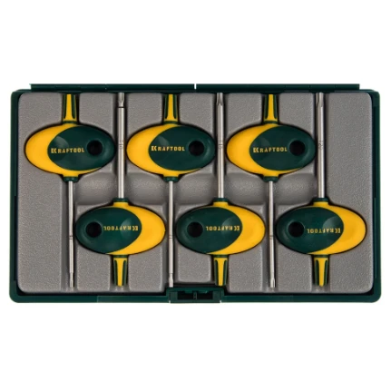 Фото для Ключи имбусовые HEX (3-10мм) 6шт шарнирная конструкция, в чехле - KRAFTOOL