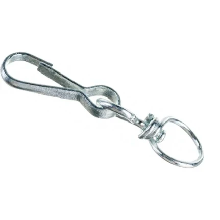 Фото для Карабин пружинный с вертлюгом 40 мм (тип 125) (уп.1шт) - ГОСКРЕП