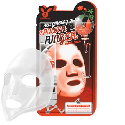 Фото для Elizavecca Регенерирующая маска с экстрактом красного женьшеня Red Ginseng Deep Power Ringer Mask