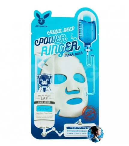 Фото для Elizavecca Увлажняющая тканевая маска с гиалуроновой кислотой Aqua Deep Power Ringer Mask