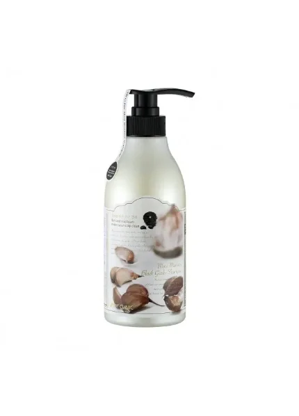 Фото для Шампунь для волос 3W Clinic More Moisture Black Garlic Shampoo Увлажняющий шампунь для волос с экстрактом чёрного чеснока