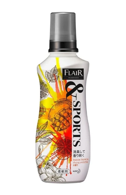 Фото для КАО Flair Fragrance Sports Passion Tropical Кондиционер-смягчитель с ароматом тропических цветов и фруктов, 540 мл