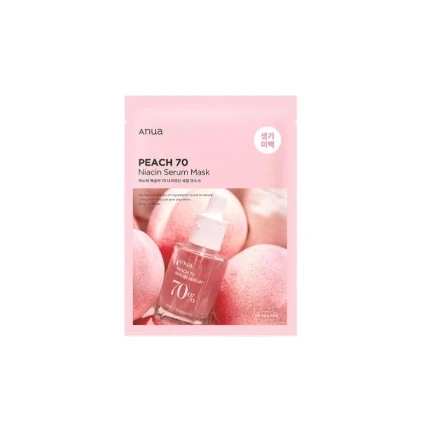 Фото для Anua Тканевая маска с экстрактом персика и ниацинамидом - Peach 70 Niacin Serum Mask 25 мл