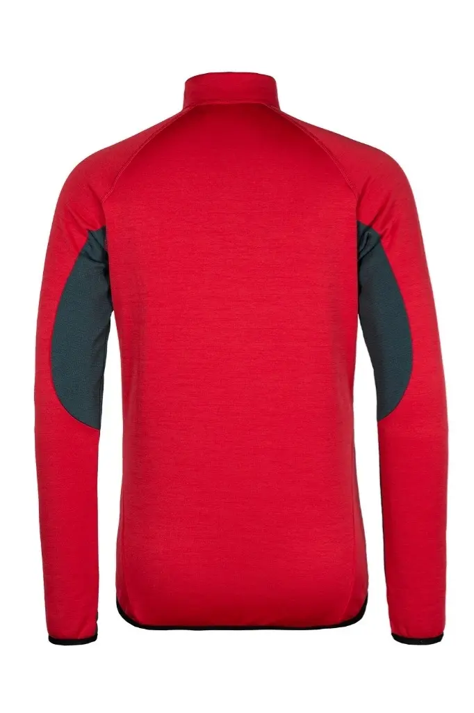 пуловер Gist (м) красный/серый S