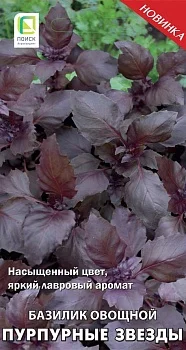 Базилик овощной Пурпурные звезды (А) (ЦВ) 0,1гр.