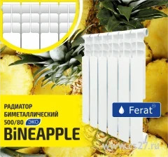 Фото для Радиатор Ferat биметалл Bineapple 10 сек