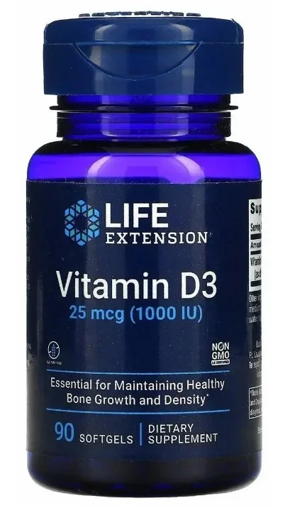 Витамин Д3 LIFE EXTENSION 1000 90капс.