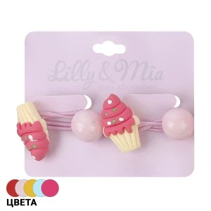 Фото для Резинки для волос Мороженки 2 шт в ассортименте