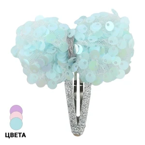 Фото для Заколки для волос бант-фатин-пайетки в ассортименте