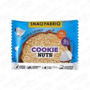 Печенье SNAQ FABRIQ без сахара сливочное с кокосом 35г