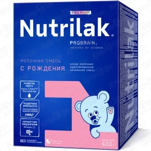 Фото для Смесь Nutrilak Premium 1молочная 600г с 0-6мес БЗМЖ