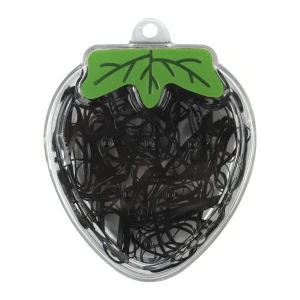 Фото для Резиночки силиконовые для волос черного цвета в фигурной упаковке