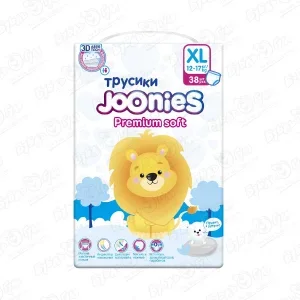 Фото для Подгузники-трусики Joonies Premium Soft XL 12-17кг 38шт