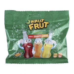 Фото для Карамель KRUT FRUT с шипучей начинкой 90г