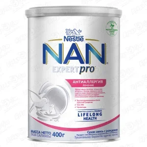 Фото для Смесь Nestle NAN EXPERTPRO антиаллергия 400г с 0мес БЗМЖ