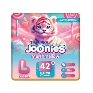 Фото для Подгузники-трусики Joonies Marshmallow L 9-14кг 42шт