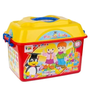 Фото для Конструктор Lanson Toys крупный блок в ящике 80эл