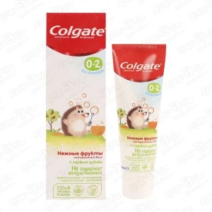 Фото для Паста зубная Colgate Нежные фрукты 40мл 0-2лет