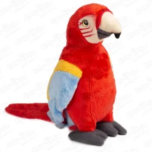 Фото для Игрушка мягкая красный попугай 23см