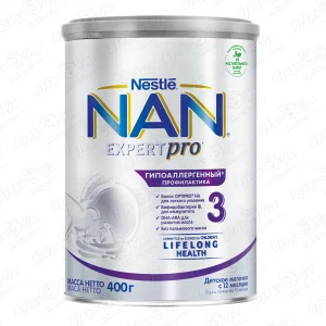 Молочко Nestle NAN гипоаллергенная 3 400г с 12мес БЗМЖ
