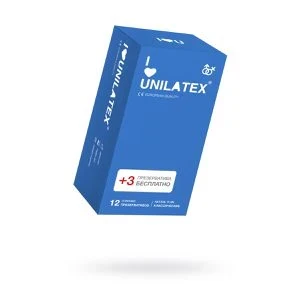 Фото для Презервативы Unilatex, natural plain, гладкие, классические, 19 см, 5,4 см, 15 шт