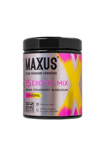 Фото для Презервативы Maxus EXOTIC MIX, латекс, ароматизированные 15 шт