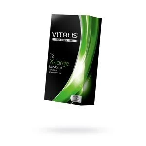 Фото для Презервативы Vitalis, premium, увеличенного размера, 19 см, 5,7 см, 12 шт.