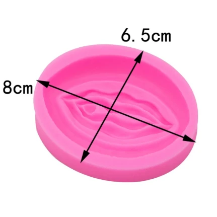 Фото для Форма силиконовая "18+", 8 х 6,5 см, розовый