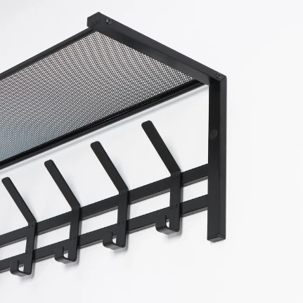 Фото для ТОРОНТО 21 Вешалка с полкой д/головных уборов, черный. 27х67х27см, шт