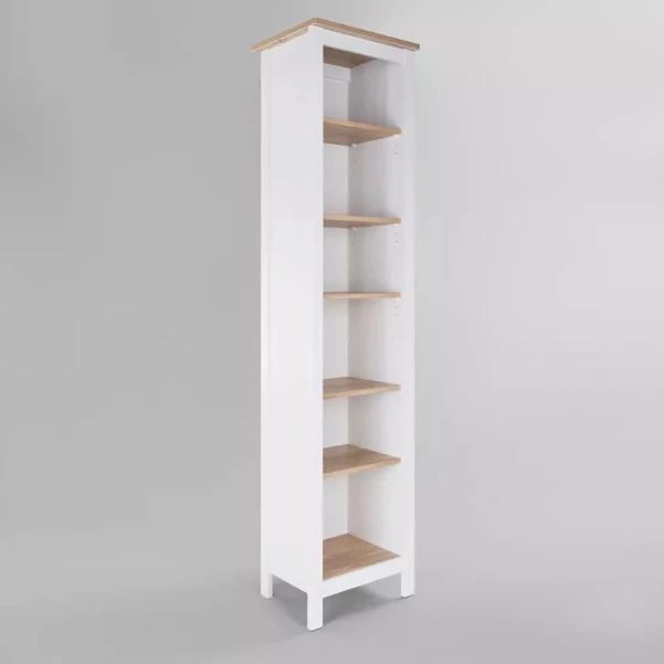 Фото для САГА стеллаж белый/ясень В*Ш*Г (215*50*41 см)