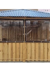 Мягкие окна на молниях для веранд и летних кафе