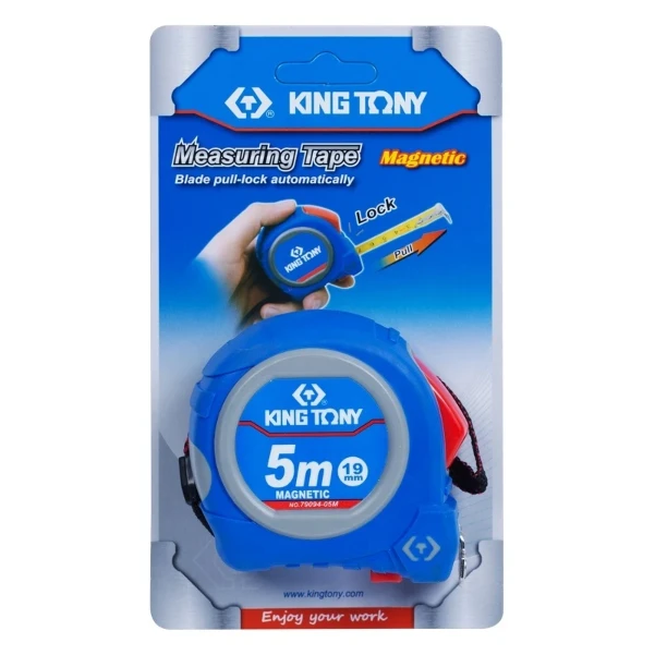 Фото для Рулетка измерительная 5 м, магнитный крюк KING TONY 79094-05C1