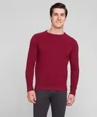 Пуловер в рубчик